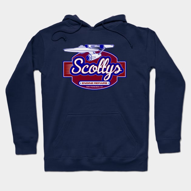 Scotty's Engine Repair Hoodie by mavek